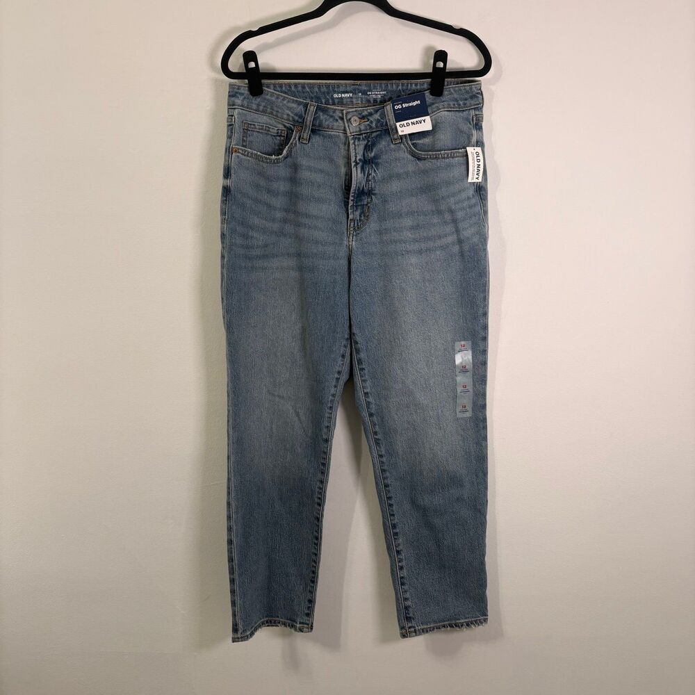 Old Navy High-Waisted OG Straight Jeans Sz 12 NWT